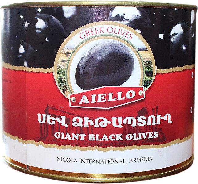 Оливки черные "Aiello" с косточкой 1950г 