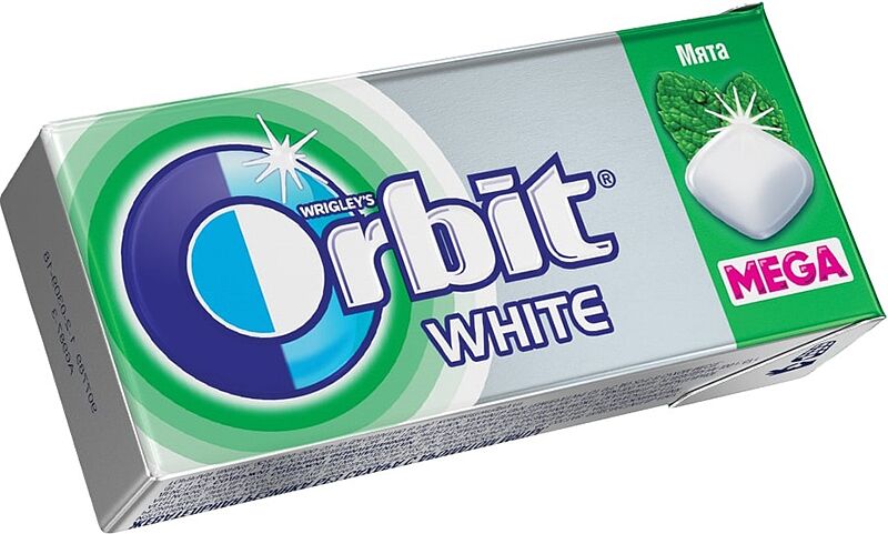 Жевательная резинка "Orbit White" 16.4г Мята