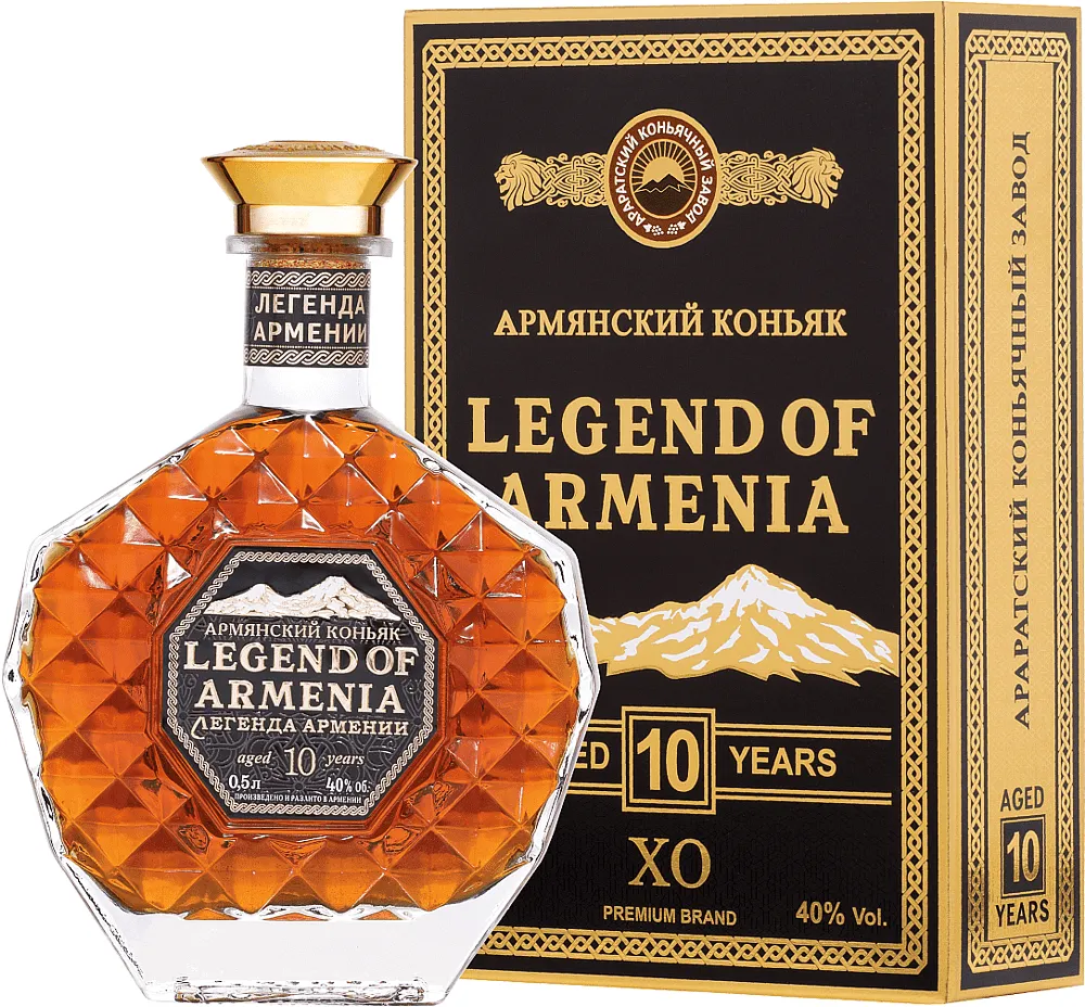 Cognac "Legend of Armenia 10*" 0.5l
