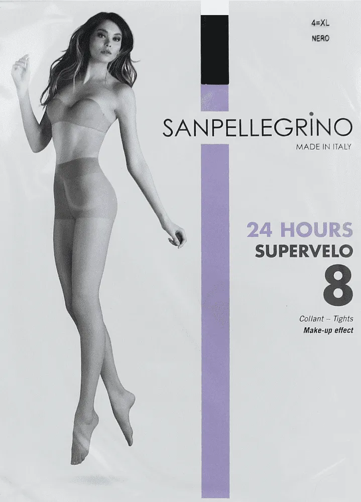 Black tights "Sanpellegrino Supervelo Nero 8 Den N4"
