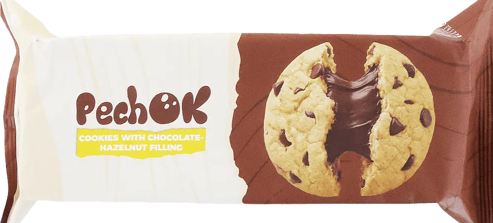Cookies with chocolate-hazelnut filling "Pechok" 135g
