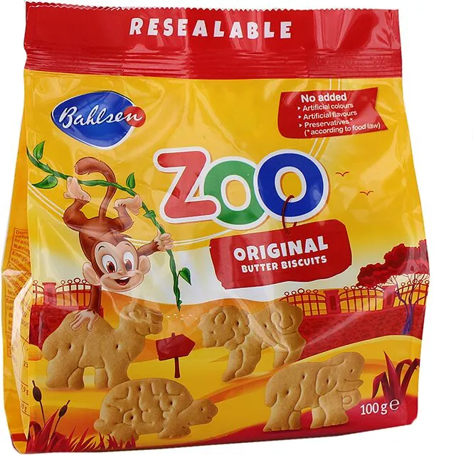 Cream cookies "Leibniz Zoo Original" 100g