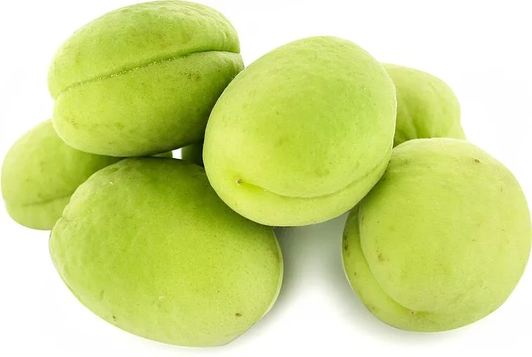 Unripe apricot