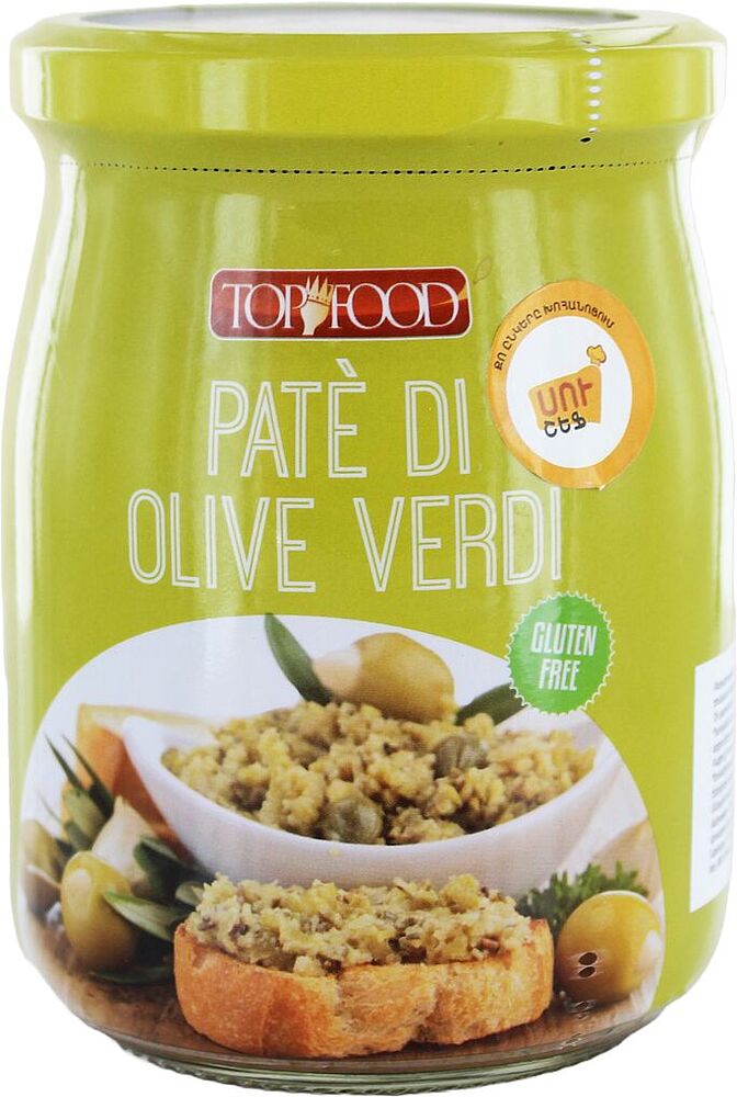 Паста оливковая "Top Food" 520г