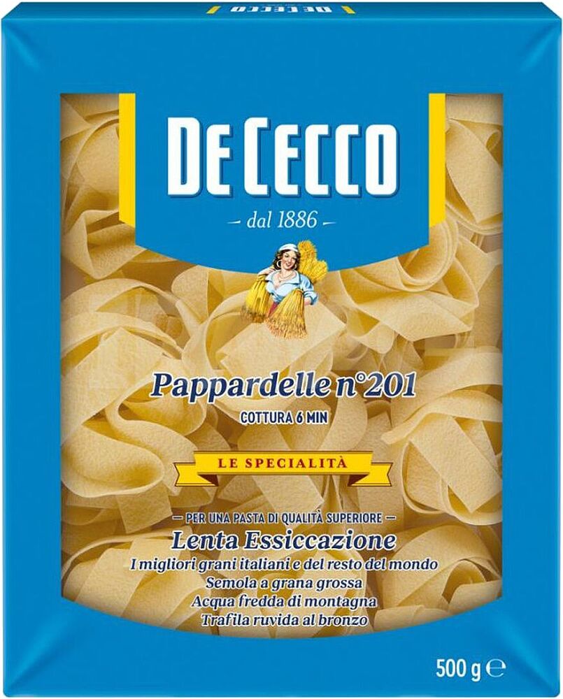 Макароны "De Cecco Pappardelle №201" 500г