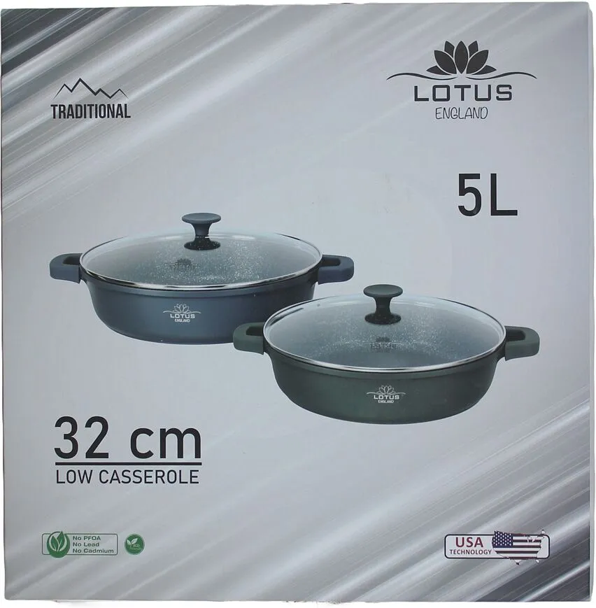 Casserole with lid "Lotus"
