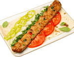 Chicken kebab with cheese & vegetables