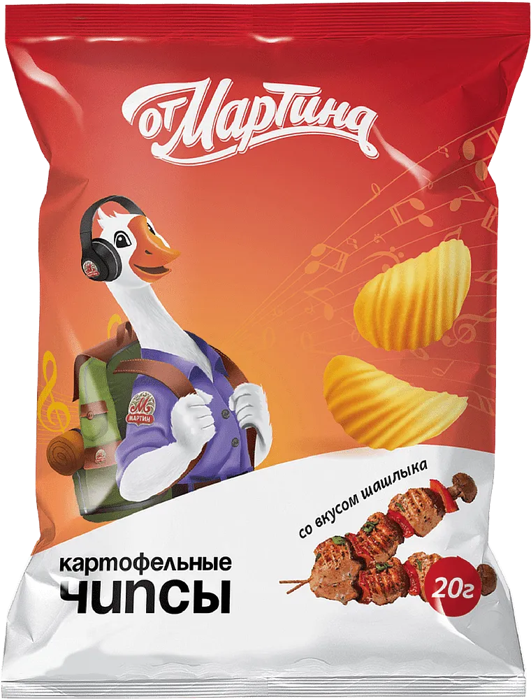 BBQ flavored chip "Ot Martina BBQ" 20g 
