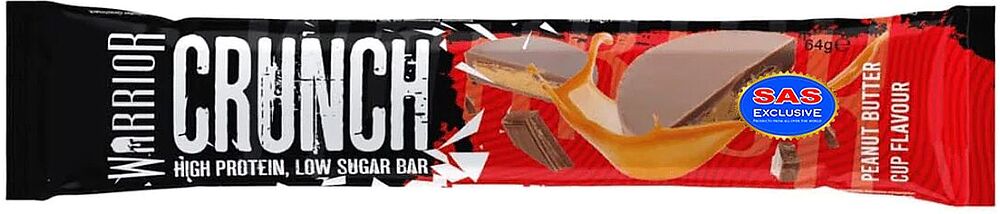 Protein bar "Warrior Crunch Peanut Butter" 64g

