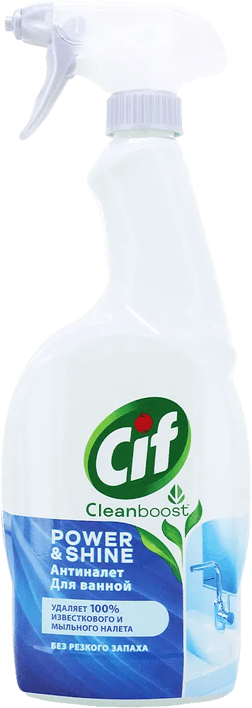 Bathroom cleaner "Cif Cleanboost Power & Shine" 750ml
