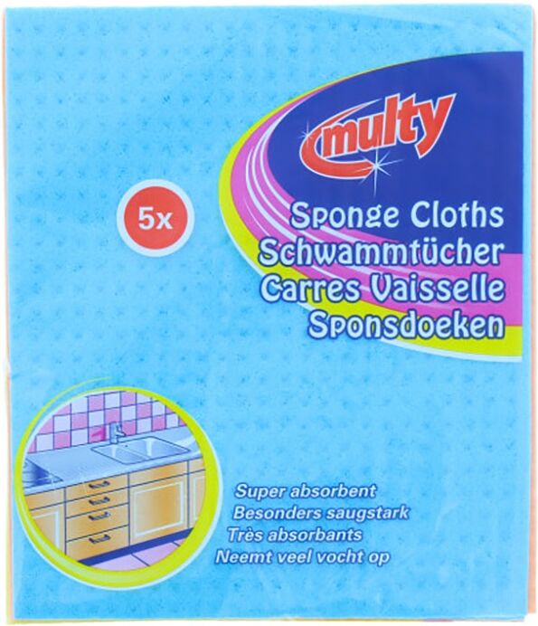 Sponge cloths ''Multy'' 5pcs