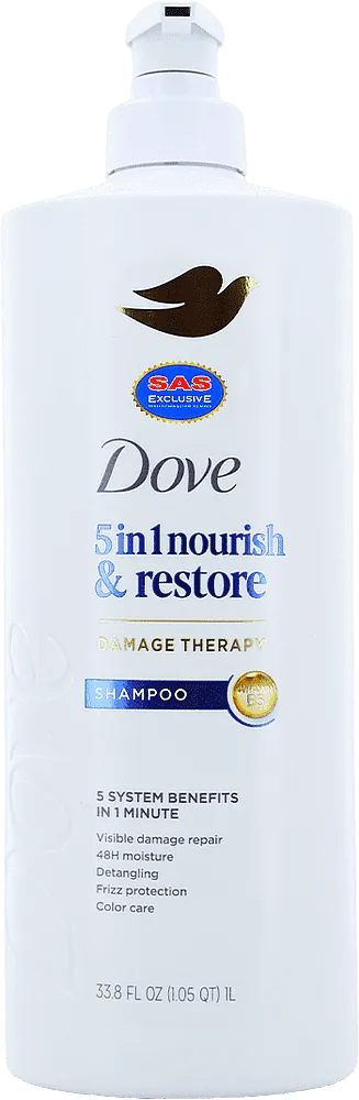 Շամպուն «Dove 5in1 Nourish & Restore» 1լ

