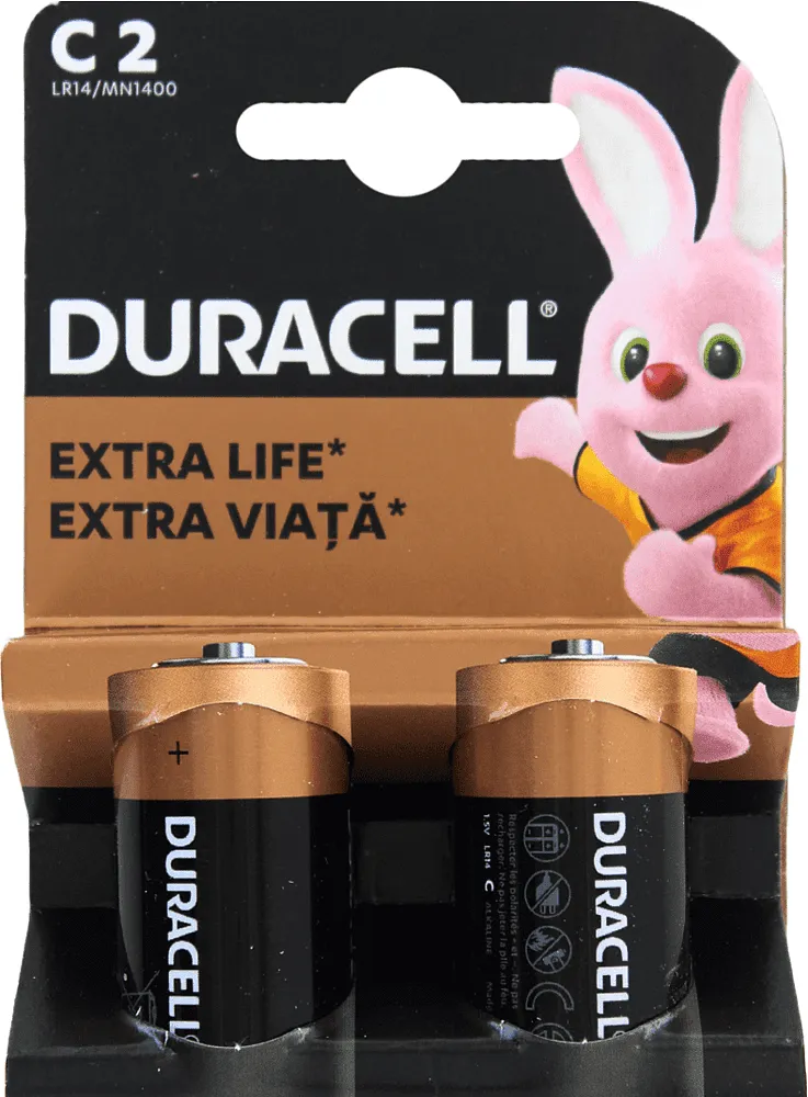 Battery "Duracell C2 1․5V" 2 pcs