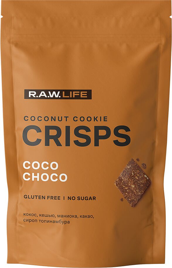 Cookie with coconut "RAW Life Coconut Caramel" 75g
