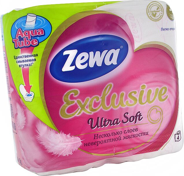 Toilet paper "Zewa Exclusive" 4 pcs 