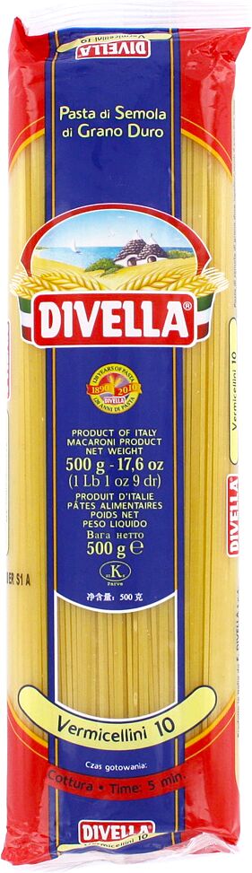 Սպագետտի «Divella Vermicellini №10» 500գ