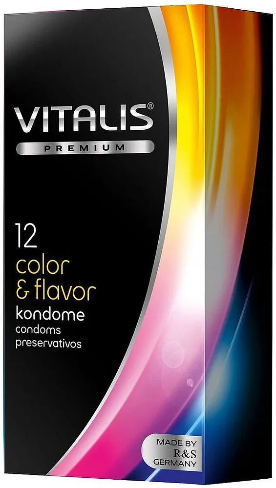 Condoms "Vitalis Color and Flavor" 12pcs