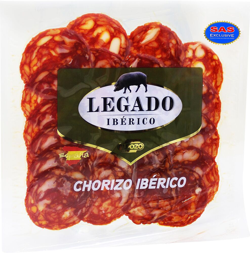 Sliced chorizo sausage 