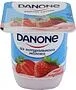 Yoghurt product with strawberry flavor "Danone" 100g, fat content: 1.2%,