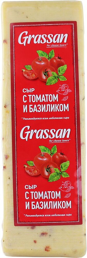 Сыр с томатом и базиликом "Grassan" 