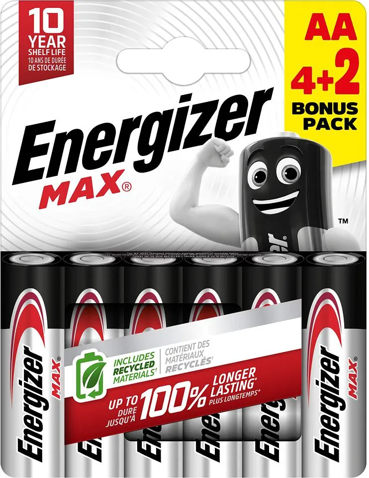 Battery "Energizer AA Max" 6 pcs
