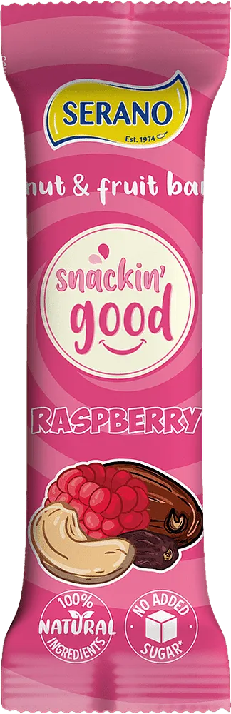 Raspberry & nut bar "Serano Snackin Good Raspberry" 35g
