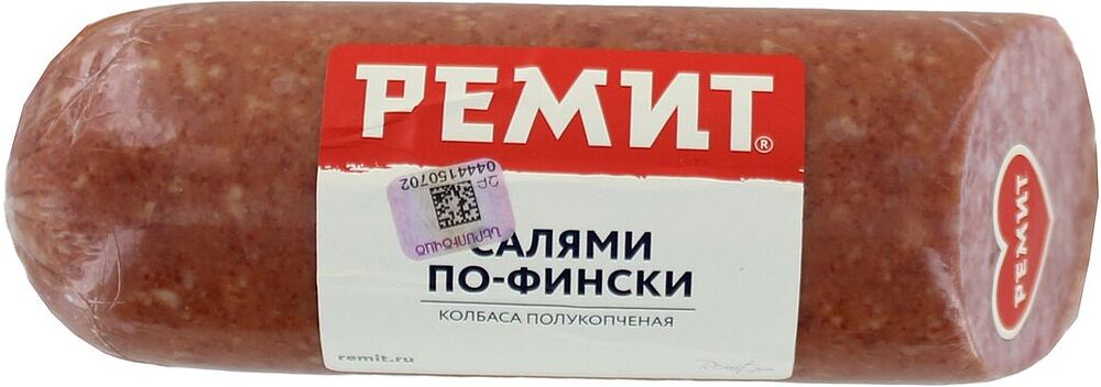 Semi-smoked salami sausage "Remit Po-Finskiy" 400g
