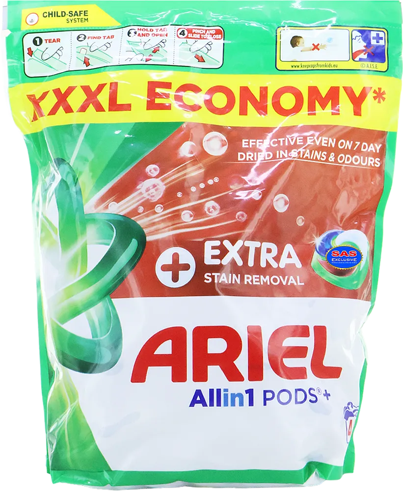White washing capsules "Ariel All in 1 Extra Stain Removal" 44 pcs
