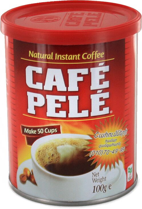 Սուրճ լուծվող «Cafe Pele» 100գ