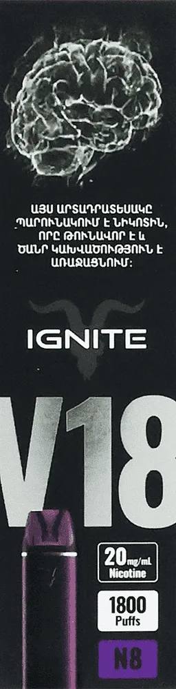 Electric pod "Ignite V18 N8" 1800 puffs
