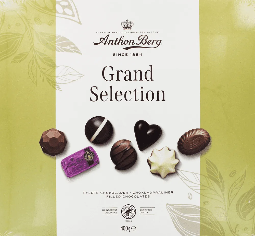 Chocolate candies collection "Anthon Berg Grand Selection" 400g 