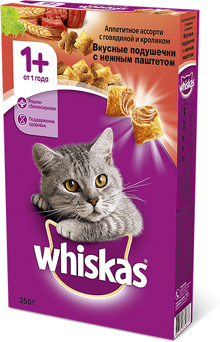 Kорм для кошек "Whiskas" 350г  