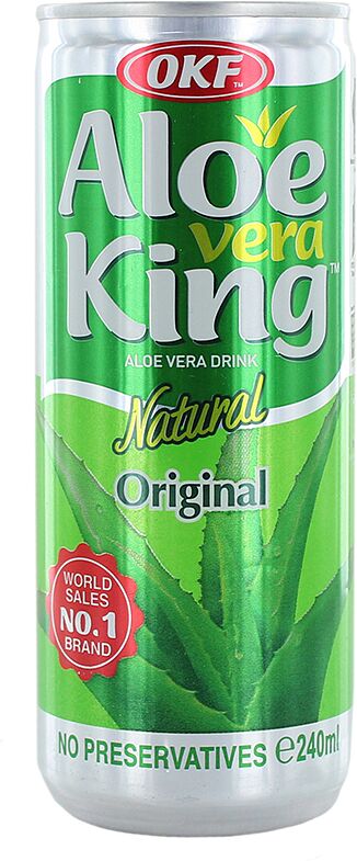 Refreshing drink "OKF Aloe Vera" 240ml Aloe vera