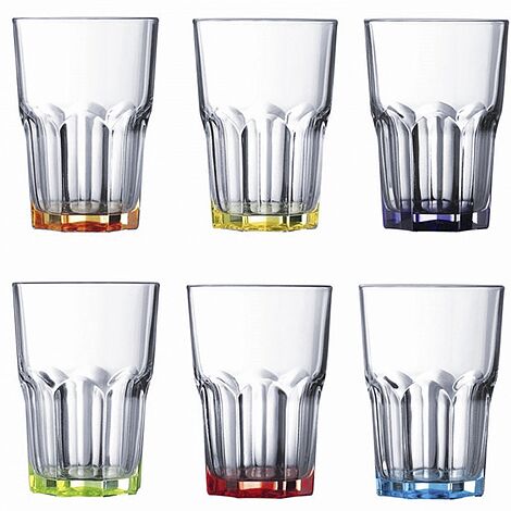  Juice glasses "Luminarc Bright Colors"