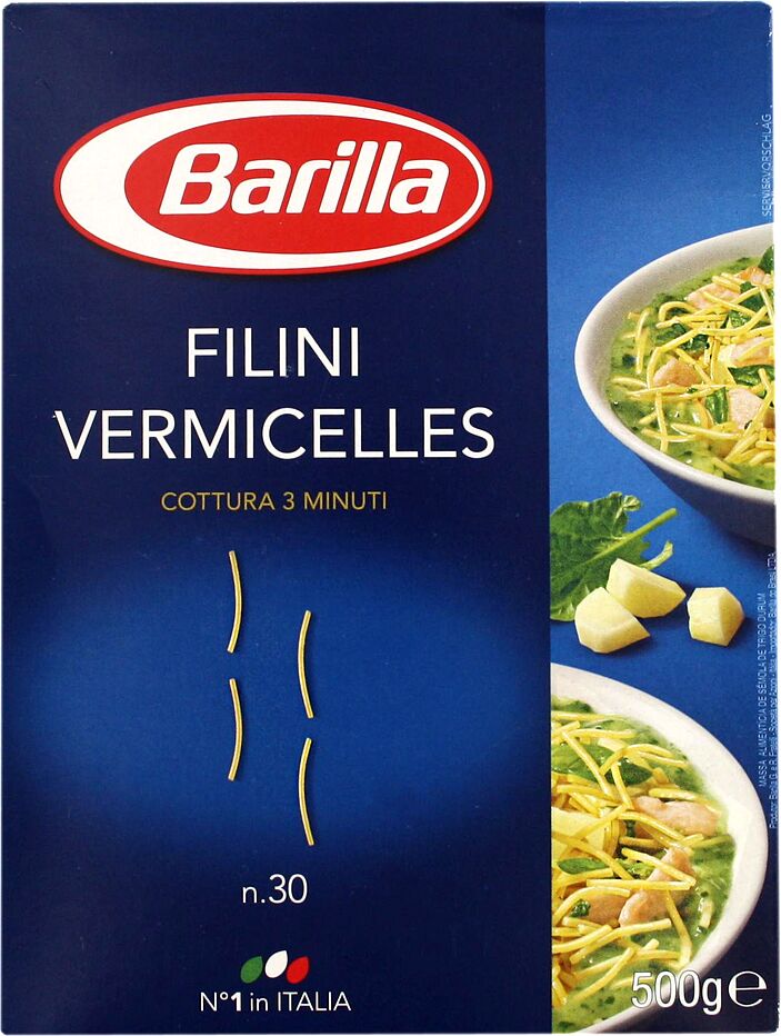 Vermicelli  ''Barilla Filini № 30