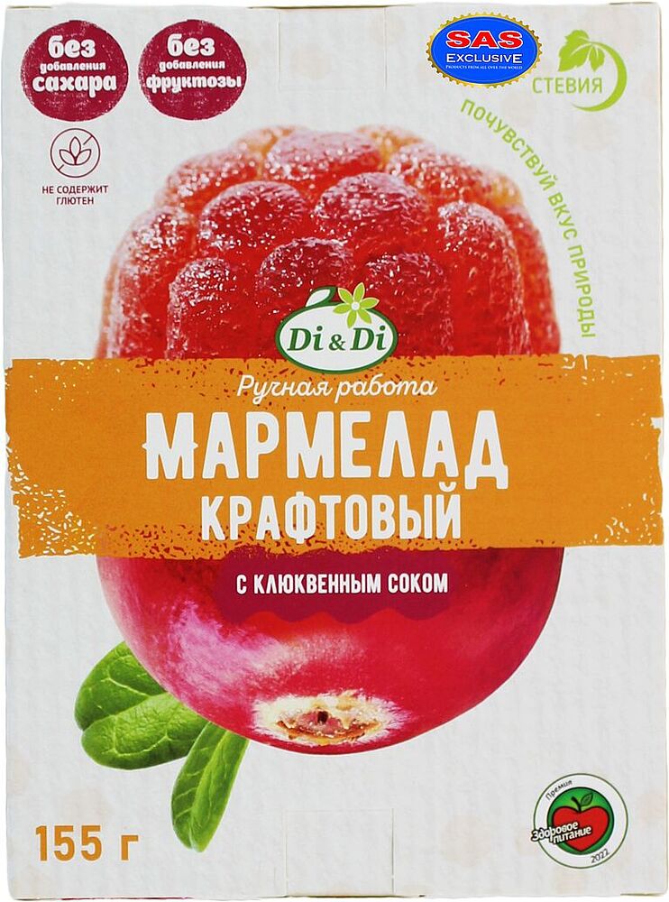 Marmalade with cranberry juice "Di & Di" 155g
