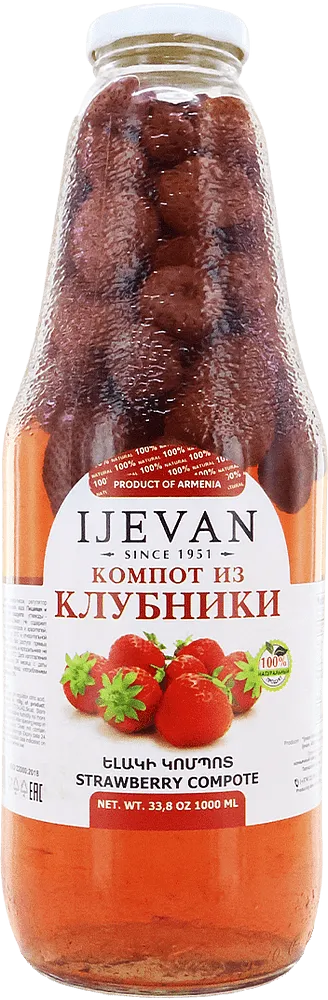Strawberry compote "Ijevan" 1000ml