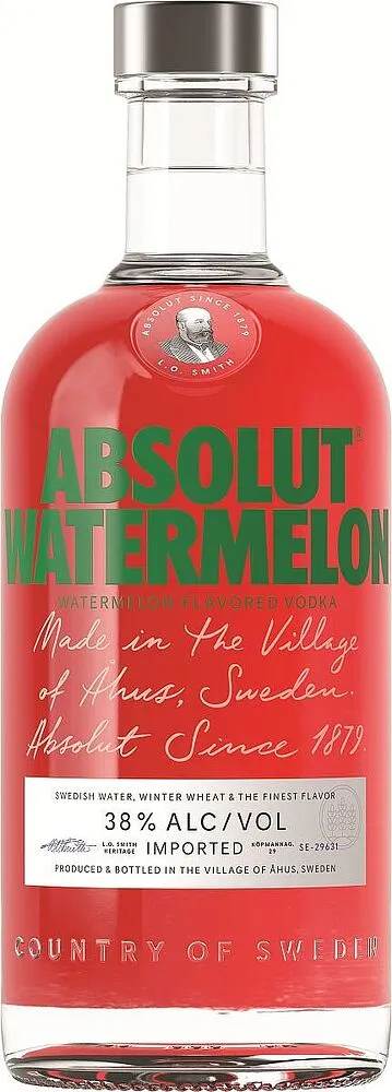 Watermelon vodka "Absolut" 0.7l