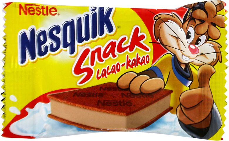 Бисквит с молочным кремом "Nestle Nesquik Snack cocoa" 26г 