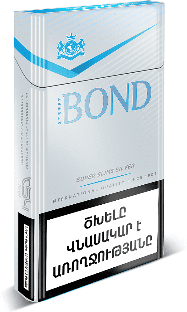 Cigarettes "Bond Super Slims Silverr" 