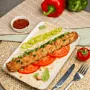 Chicken kebab with cheese & vegetables