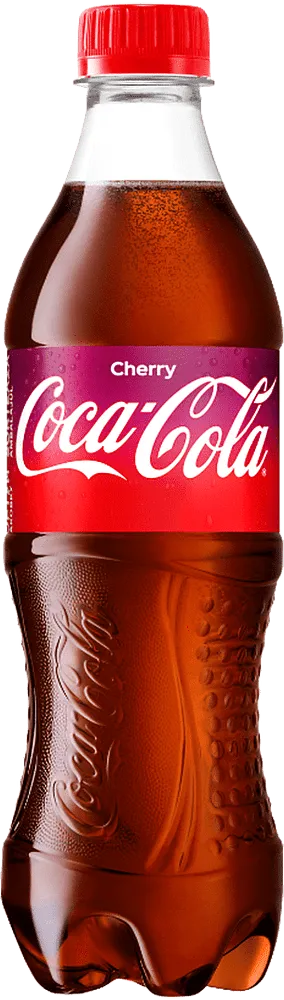 Refreshing carbonated drink with cherry flavor "Coca Cola" 0.5l
