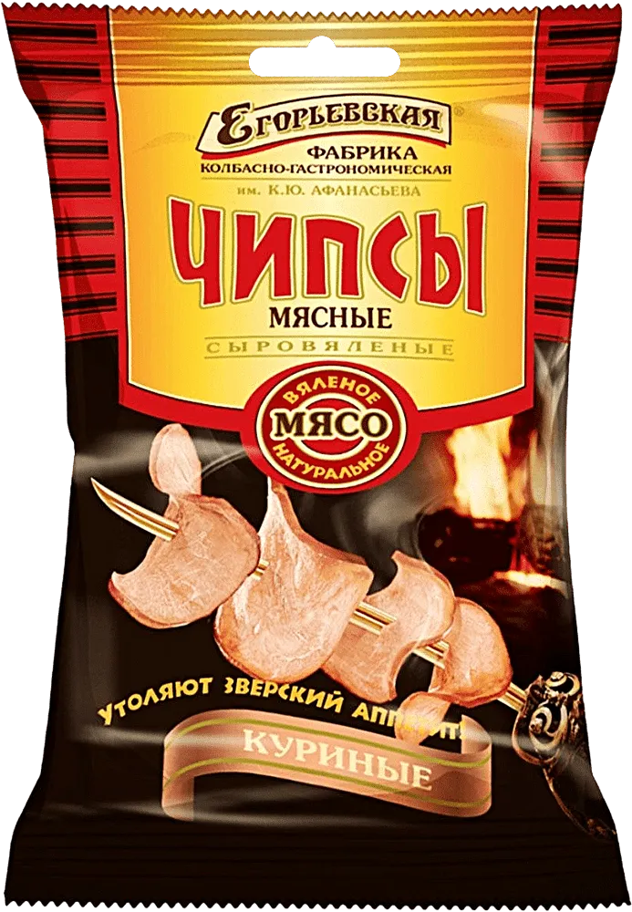 Chicken meat chips "Egorevskaya Fabrica Chicken" 30g