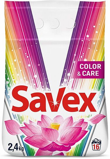 Լվացքի փոշի «Savex Color Brightness» 2.4կգ Գունավոր