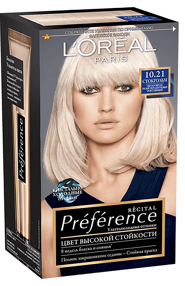 Краска для волос "L'oréal Recital Préférence"  №10.21