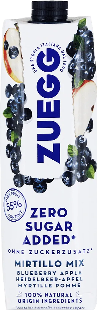 Apple & blueberry drink "Zuegg Zero" 1000ml
