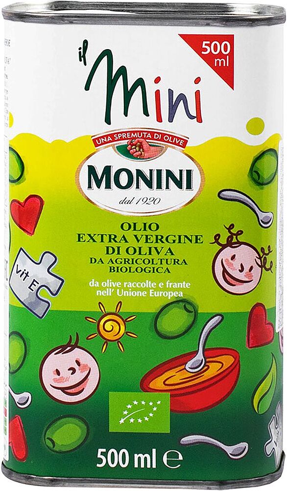 Ձեթ ձիթապտղի «Monini Bio Extra Virgin» 0.5լ