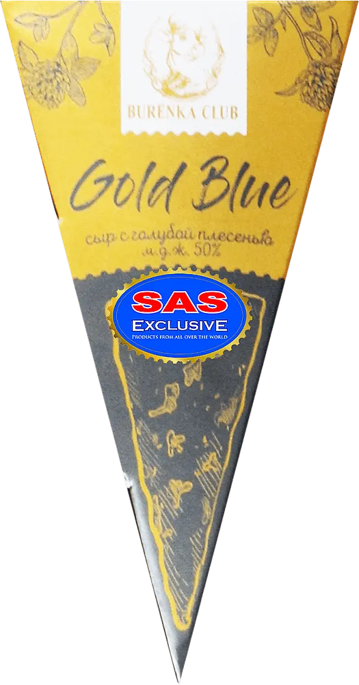Blue vein cheese "Burenka Club Gold Blue" 100g
	
