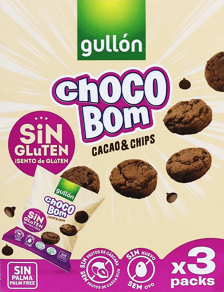 Cookies with chocolate pieces "Gullon Choco Bom" 120g