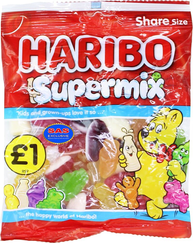 Конфеты желейные "Haribo Supermix" 160г